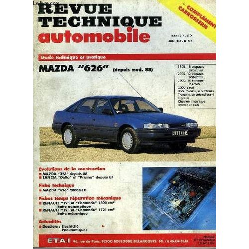 Revue Technique Automobile N528 : Mazda 626, Depuis Mod. 88 de Cromback Michel