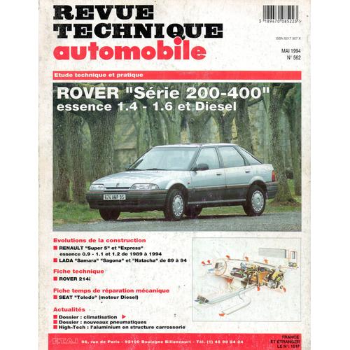 Revue Technique Automobile N 562 Rover Serie 200 / 400 Essence 1.4 / 1.6 Et Diesel 