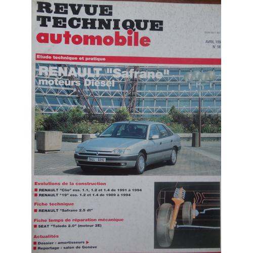 Revue Technique Automobile Renault Safrane Diesel 2.1/2.5 L