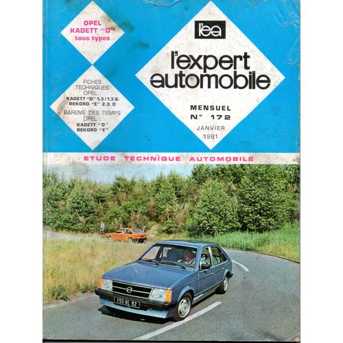 Revue Technique L'expert Automobile N 172 Opel Kadett D Essence 1.2 / 1.2 S / 1.3 / 1.3 S