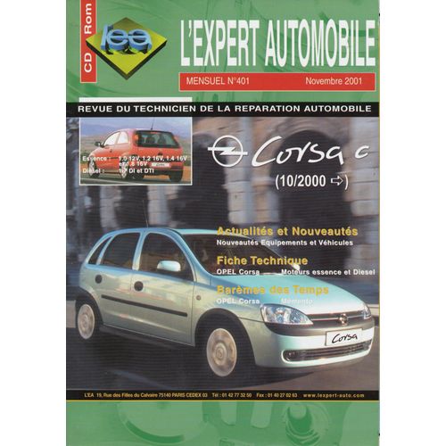 Revue Technique L'expert Automobile N 401 Opel Corsa C Depuis 10/2000