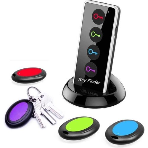 Reyke Localisateur De Cls, 80 Db Sans Fil Rf Avec Porte De Travail De 39,6 M, Tlcommande Avec Lampe De Poche Led, Support De Bas