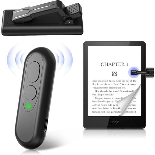 Rf Tlcommande Tourne Pages Pour Kindle Paperwhite Oasis Kobo Ereaders, Tourne Page Liseuse De Ipad Phone Tablets Reading Novels, Liseuse De Photos Et Vidos(Noir)[VIT691645]