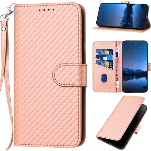 Rfvzubok Compatible Avec Tecno Spark 20 Pro Coque,Cuir Pu Avec Fentes Pour Cartes,Compatible Avec Tecno Spark 20 Pro 4g Kj6 Fermeture Magntique Kickstand Flip Wallet Case Pink