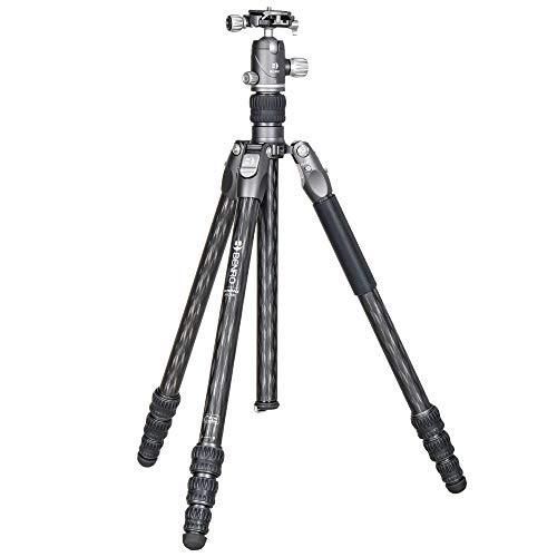 Benro Trpied Rhino Carbon Fibre Zero Series Tripod/Monopod with VX20 Ballhead, 5 Leg Sections, Twist Leg Locks, Padded Carrying Case