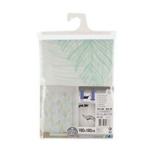 Rideau De Douche Avec Anneaux Inclus 180 X 180 Cm D?Co Garden Party