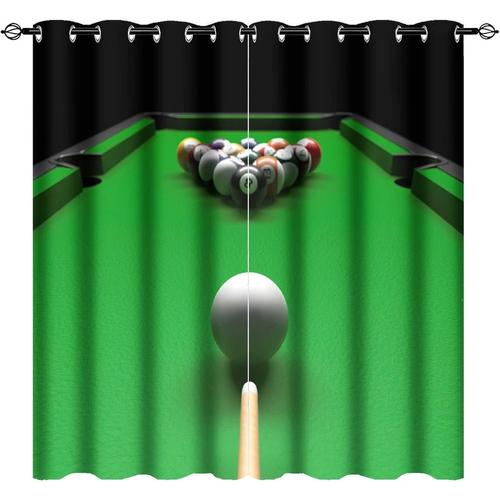 Rideaux Occultants Boule De Billard Loisirs Sport Jeu Impression Econome En Energie Salon Assombrissement Rideau Rideaux Chambre D'enfant Enfants