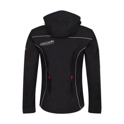 Rider-Tec Blouson Femme En Soft-Shell Noir Avec Coques De Protections
