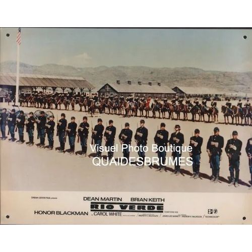 Rio Verde - Something Big: Photo Glace Plastifie D'exploitation Cinmatographique - Format 23.5x29.5 Cm - De Andrew V. Mclaglen Avec Dean Martin, Brian Keith, Carol White, Honor Blackman - 1971