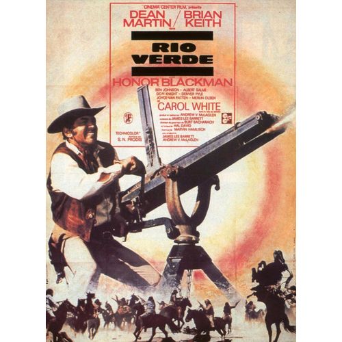 Rio Verde (Something Big) - Vritable Affiche De Cinma Plie - Format 60x80 Cm - De Andrew V. Mclaglen Avec Dean Martin, Brian Keith, Honor Blackman, Carol White - 1971