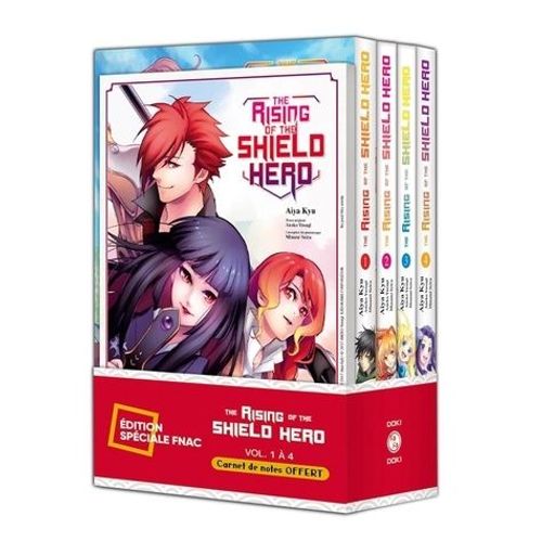 Rising Of The Shield Hero (The) 0 - The Rising Of The Shield Hero - Pack Spcial Vol - 01  04 + Carnet De Notes Offert   de Aneko Yusagi  Format Poche 