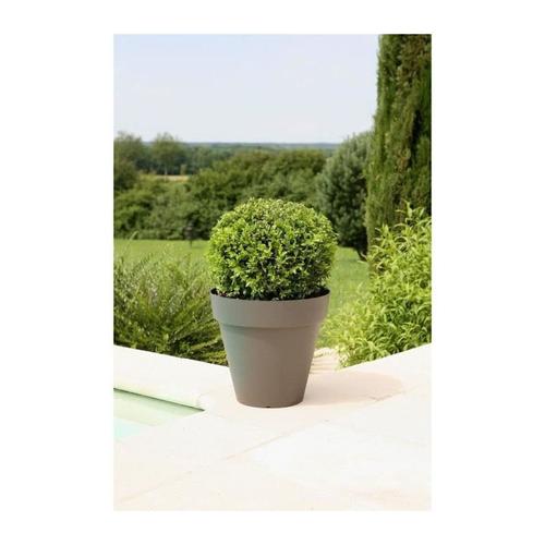 Riviera Pot De Fleurs Soleilla - Rond -  39.2 X 35.8 Cm -Gris Paillet