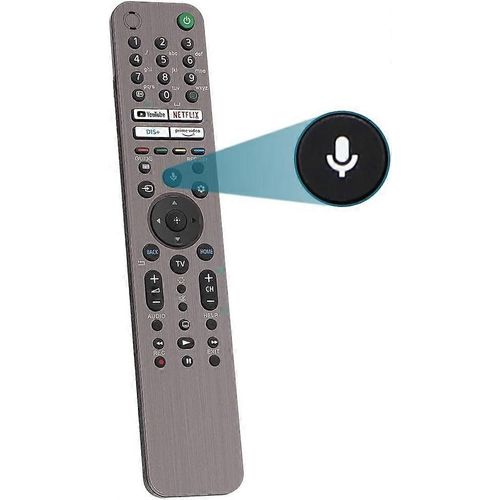 RMF-TX621E Tlcommande vocale Micro pour Sony Smart TV, tlcommande Bluetooth et tlcommande pour Sony Smart UHD LED, 4K KD XBR Series TV et Sony Bravia OLED 2