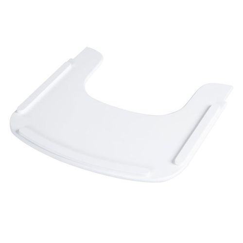 Roba Plateau De Chaise Haute Sit Up Flex - Avec Rebords levs - Installation Et Nettoyage Facile - Bois Laqu Blanc