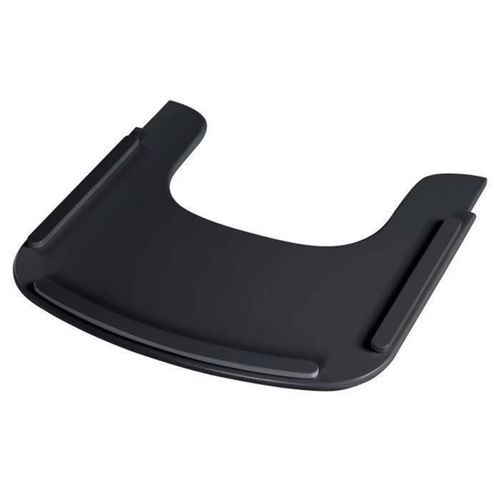 Roba Plateau De Chaise Haute Sit Up Flex - Avec Rebords levs - Installation Et Nettoyage Facile - Bois Laqu Noir