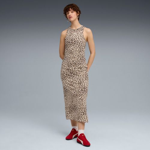 Robe Ajuste  Motif Intgral Leo Luxe Femme