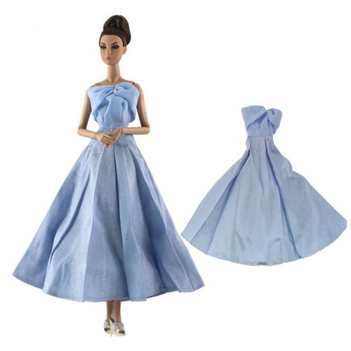 Robe De Marie Bleue Pour Poupe 12 Pouces, Vtements De Princesse, Tenue De Soire, 1/6