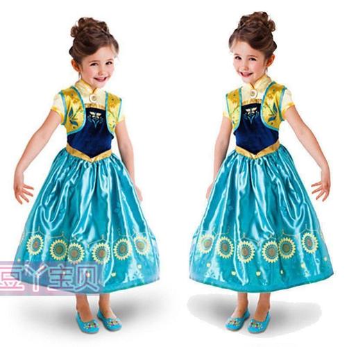 Robe Dguisement Costume La Reine Des Neiges Frozen Elsa Anna Enfant Fille 