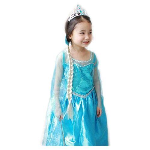 Superb Robe Elsa La Reine Des Neiges Grande Taille Enfant 8  12 Ans Pour Fte Anniversaire Soire Look Princesse Esla