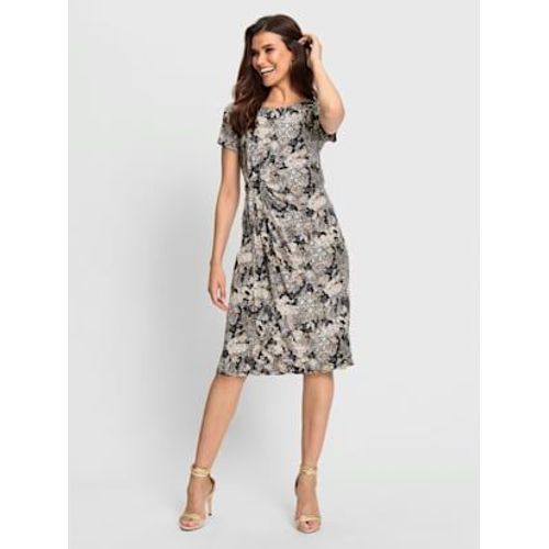 Robe En Jersey Effet Cache-C?ur - Fair Lady - Gris-Bleu cru Imprim