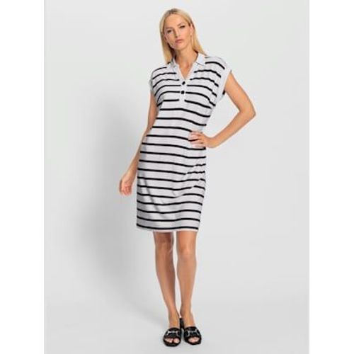 Robe En Jersey Motif  Rayures Mode - Rick Cardona - Blanc-Noir  Rayures