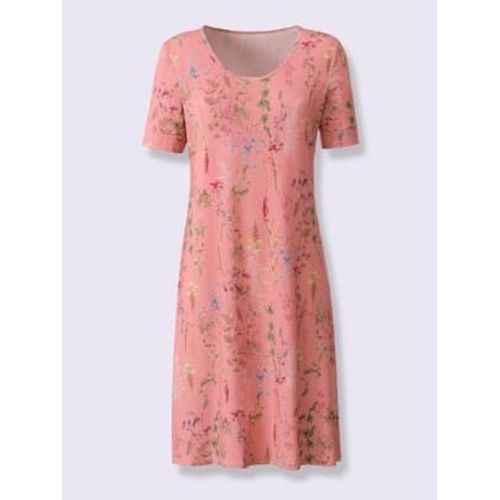 Robe En Jersey Qualit Viscose Douce - - Quartz Rose Imprim