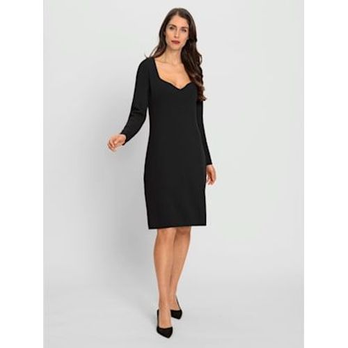 Robe En Tricot Encolure En Forme De C?ur - Ashley Brooke - Noir
