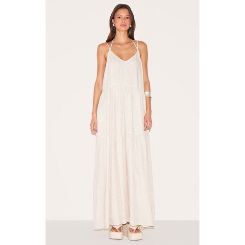 Robe Longue Non Colore Fronce  Bretelles Fines, Non Color