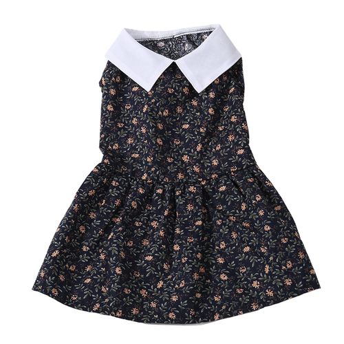Robe Pour Chien, Motif Imprime Floral Mignon, Douce Et Respirante, Robe De Princesse Pour Chiot, Pour Le Printemps, L'ete, Les Festivals Et Les Fetes, Taille L