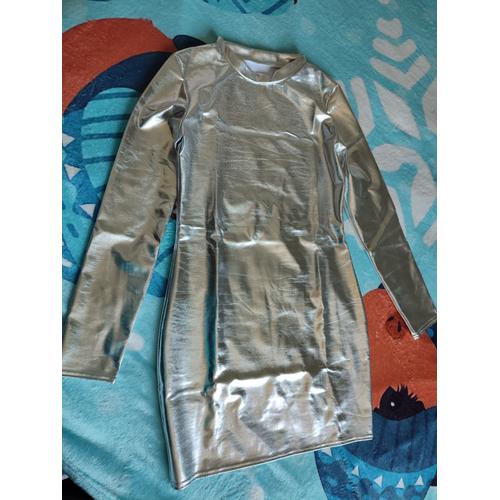 Robe Sexy Femme Effet Argent