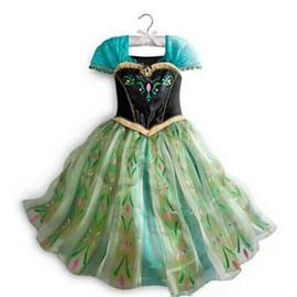 Robe Verte D guisement Bal Anna Princesse Reine des Neiges Frozen