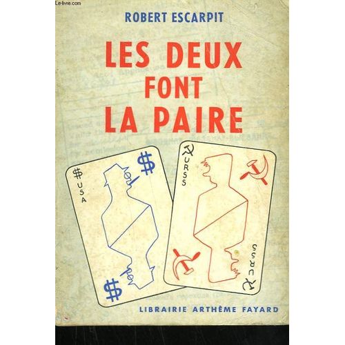 Les Deux Font La Paire   de robert escarpit 