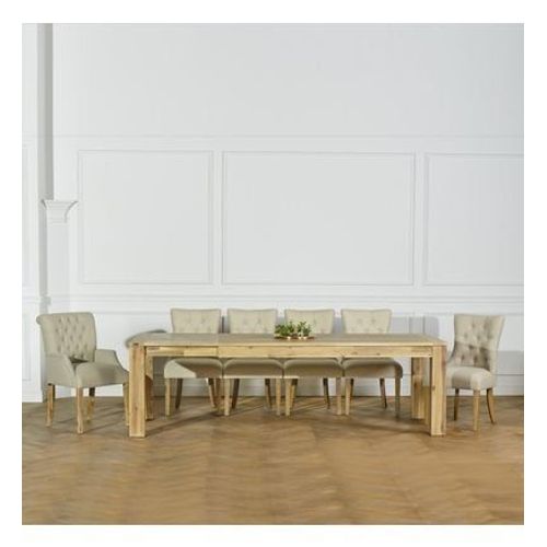 Robin Des Bois - Enzo - Table   Manger Extensible   Allonge Papillon IntGrE, Acacia, 10   12 Couverts  - Marron