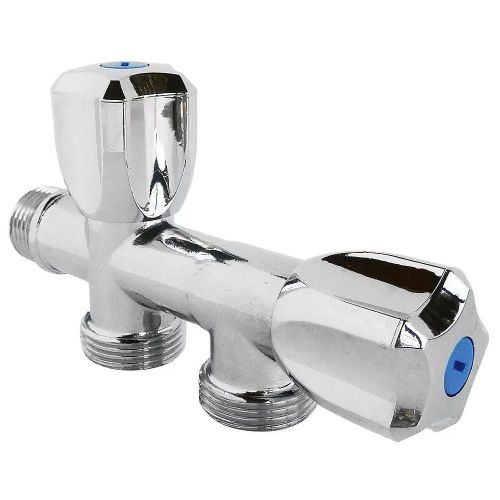 Robinet  clapet  double sorties pour l'alimentation de 2 machines  laver, Entre Mle 1/2
