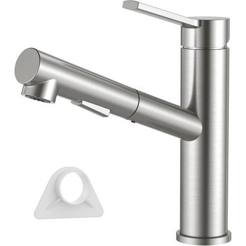 Robinet De Cuisine Avec Douchette Extensible,En Acier Inoxydable Sus304 Haute Pression,Robinet D'vier De Cuisine Avec 2 Types De Jet,Robinet Rotatif  120 ,Mitigeur De Cuisine Pour