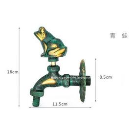 Robinet vert Bibcock forme animale robinet de jardin décoratif extérieur/robinet de lavage de vadrouille en laiton Antique/robinet d'arrosage Animal de jardin 