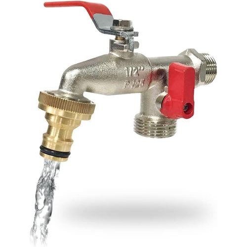 Robinet De Jardin Premium  Double Sortie 1/2