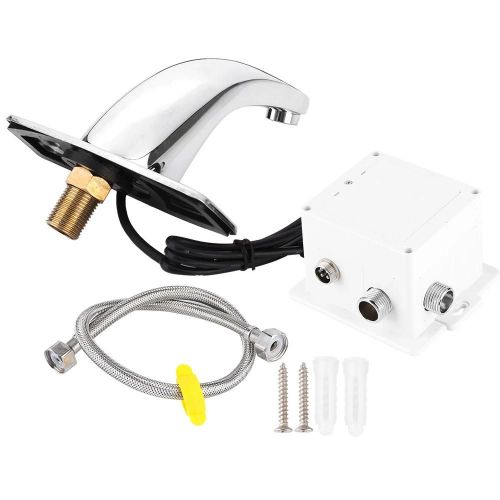 Robinet De Lavabo  Capteur Mains Libres De Luxe Robinet D'vier Sans Contact Infrarouge Avec Cble (Navire Sans Piles)