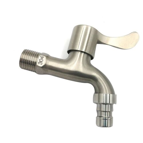Robinet de Machine  laver bross en alliage, 1 pice, robinet de Machine  laver bross, lavabo de salle de bains mont sur le pont, simple froid, robinet d'vier  ouverture rapide