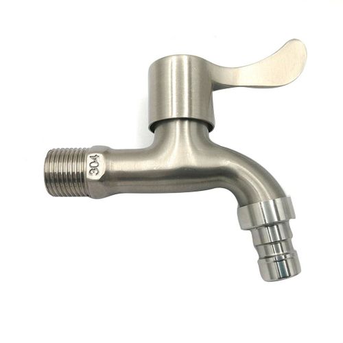 Robinet de Machine  laver bross en alliage mont sur le pont, lavabo de salle de bains simple froid  ouverture rapide, robinet d'vier de cuisine, livraison directe 1 pice