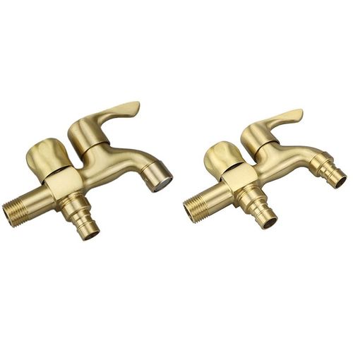 Robinet De Machine  Laver Double Usage En Laiton, Robinet D'Angle De Salle De Bains, Mlangeur De Jardin Extrieur 9109-May14A06552