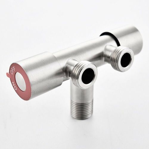 Robinet de Machine  laver en acier inoxydable, 1 en 2 sorties, Double poigne, Double contrle, pistolet de pulvrisation  refroidissement unique, robinet  ouverture rapide