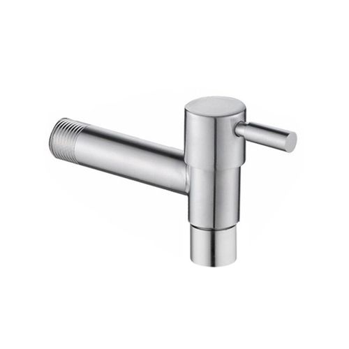 Robinet de Machine  laver mural en acier inoxydable, costume de robinet d'eau froide pour la buanderie, salle de bain, jardin, piscine  vadrouille