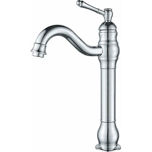 Robinet De Salle De Bain Haut, Mitigeur De Lavabo Rotatif  360, Robinet De Salle De Bain Rtro Classique, Robinet De Lavabo En Laiton, Noir