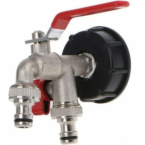 Robinet Extrieur Robinet Laiton De Vidange Double Sortie,Double Vannes 1/2 