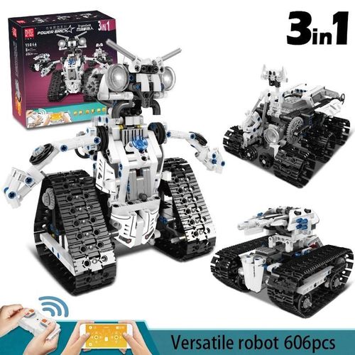 Robot 3 en 1 - Robot RC 3 en 1  construire, Robot Intelligent, Programmable, commande vocale, Gyroscope  Induction, jouets pour garons et filles, pour enfants