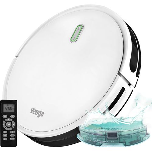 Robot Aspirateur, Laveur De Sol, Facile  Utiliser, 6 Modes De Nettoyage, Silencieux, Blanc, Vg Rvc 3000[SSE7114699]