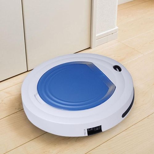 Robot Aspirateur Silencieux Avec Brosse Et Commande  Distance co-Friendly Bleu YONIS