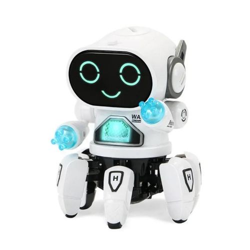 Robot dansant-Blanc - Robot intelligent pour chien RC,  commande vocale, Programmable, cascadeur, chanson, chien, jouet lectronique interactif pour animaux de compagnie, pour garons et filles