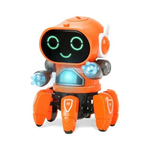 Robot dansant-Orange - Robot intelligent pour chien RC,  commande vocale, Programmable, cascadeur, chanson, chien, jouet lectronique interactif pour animaux de compagnie, pour garons et filles